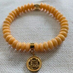 Rustic Cuff Milan Silicone Bracelet Yellow Crystale Pave Shambala Bead Logo Char